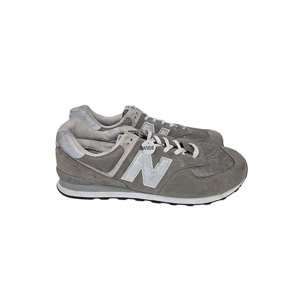 New Balance Men's 574 Core M574EGG Athletic Shoe Gray Size 18D - Picture 2 of 9